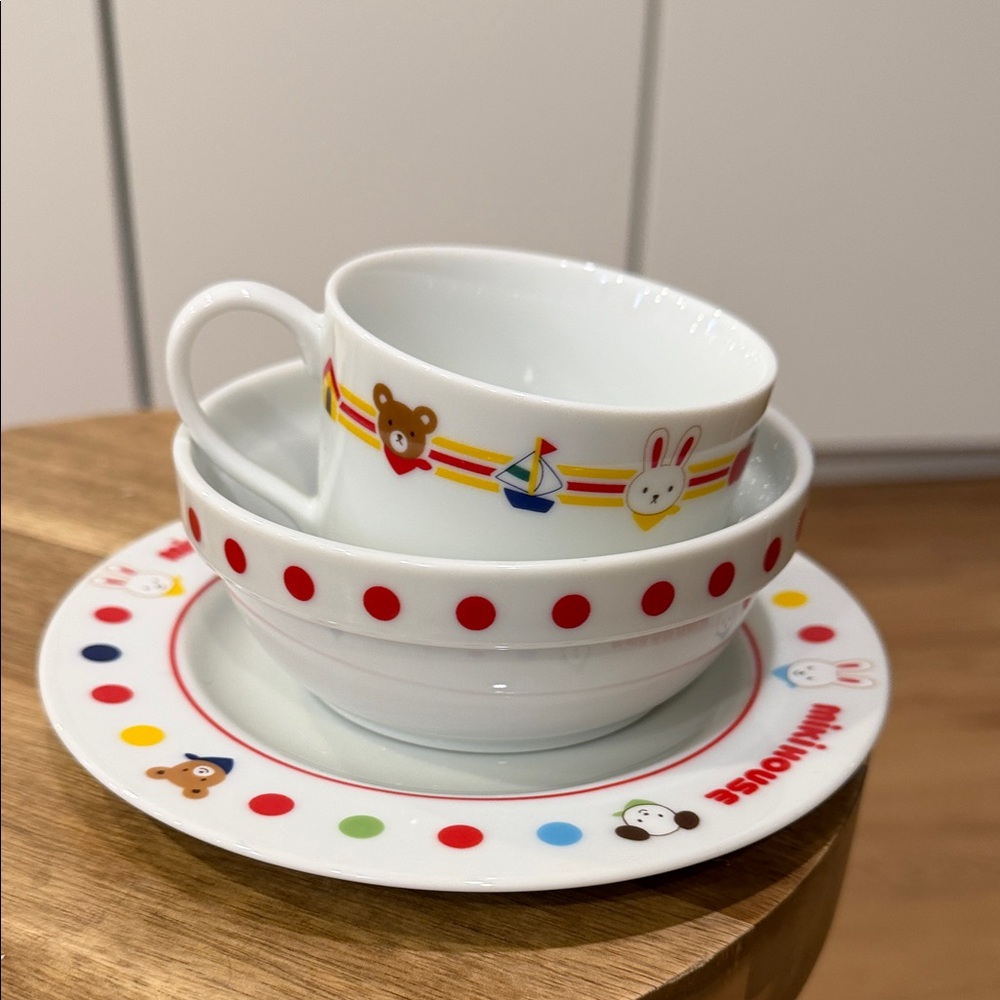 Charming Red Polka Dot breakfast Set